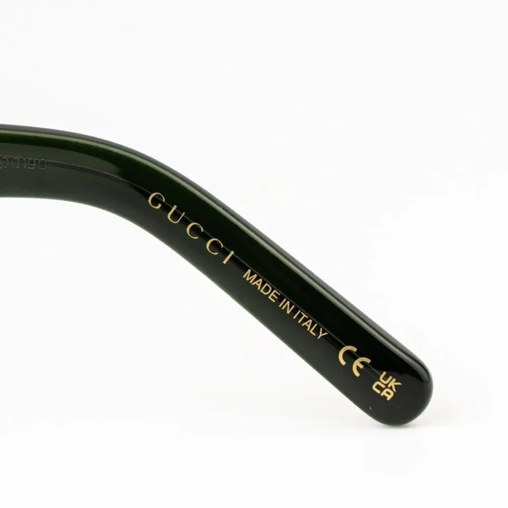 NEW Gucci GG1725O 004 Transparent Dark Green Unisex Square Eyeglasses GG 1725O